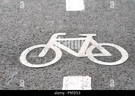 Radweg logo Stockfoto