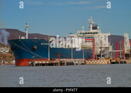 Bericht der Fischerhafen von Guaymas Sonora. Reportaje del Puerto pesquero de Guaymas Sonora. Stockfoto