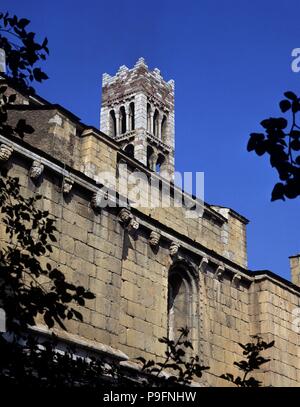 CATEDRAL DE SANTA MARIA - CATEDRAL ROMANICA CON INFLUENCIAS DEL ESTILO LOMBARDO ITALIANO - SIGLO XII. Lage: Catedral, SEO DE URGEL, MALLORCA, SPANIEN. Stockfoto