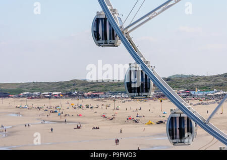 Riesenrad am Strand von Scheveningen, Den Haag, Niederlande Stockfoto