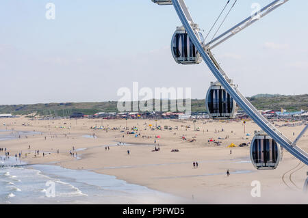 Riesenrad am Strand von Scheveningen, Den Haag, Niederlande Stockfoto