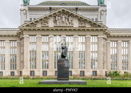 Zagreb, Kroatien - Mai, 07, 2017: Kroatische Zentrale Archive mit Stockfoto