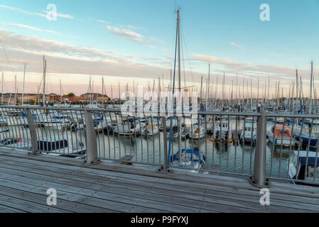 Gosport Marina an der Südküste des Vereinigten Königreichs Stockfoto