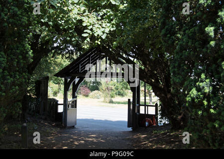 St Edmunds Kirche lych Gate, Kessingland, Suffolk Stockfoto