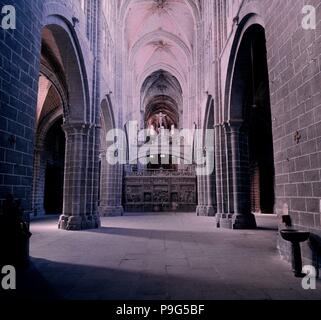 Interieur DE LAS NAVES. Lage: CATEDRAL - INTERIEUR, Avila, Spanien. Stockfoto