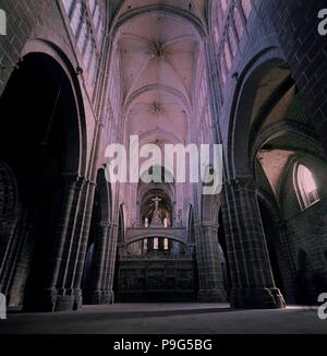 Interieur DE LAS NAVES. Lage: CATEDRAL - INTERIEUR, Avila, Spanien. Stockfoto