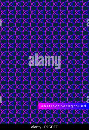 Geometrische Banner mit Kreisen, minimal abstrakt Hintergrund, Muster mit Kreisen, Gradient geometrische abdecken. Vector Illustration Stock Vektor