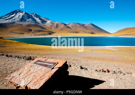 Miniques Lagune - Chile Stockfoto