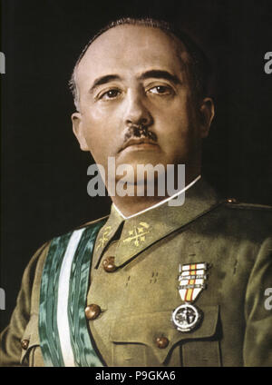 Francisco Franco (1892-1975), spanischer, militärischen und politischen, 1936 Foto. Stockfoto