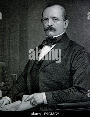 Otto von Bismarck (1815-1898), deutscher Staatsmann, dem Großen Deutschen Reiches, die f… benannt wurde. Stockfoto