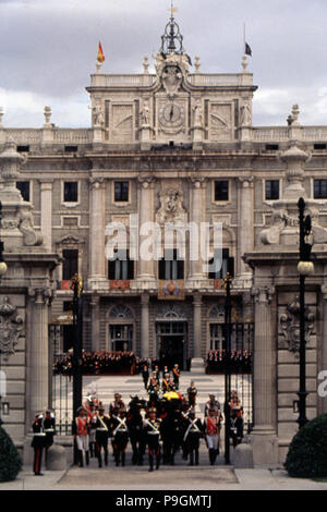 Beerdigung in Madrid von Don Juan de Borbón y Battenberg (1913 - 1993). Graf von Barcelona,?? Ausgabe von… Stockfoto