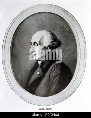 Joseph Louis Lagrange (1736-1813), französischer Mathematiker. Stockfoto