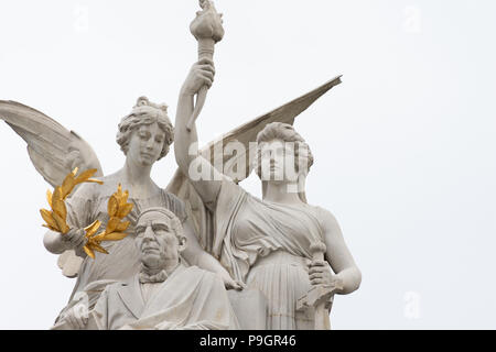 Denkmal für Benito Juarez - Neoklassische Monument an der Alameda Central Park entfernt, in Mexiko Stadt, zum Gedenken an den mexikanischen Präsidenten Benito Juarez Stockfoto