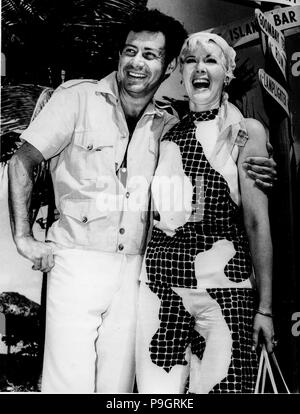 Eddie Fisher, Connie Stevens, Nassau, Bahamas, 1967 Stockfoto