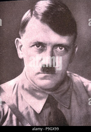 Hitler, Adolf (1889-1945), Fotographie der Originalausgabe des Buches "Mein Kampf". Stockfoto