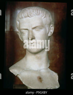 Caligula (Gaius Caesar Augustus Germanicus) (12-41), römischer Kaiser (37-41). Stockfoto