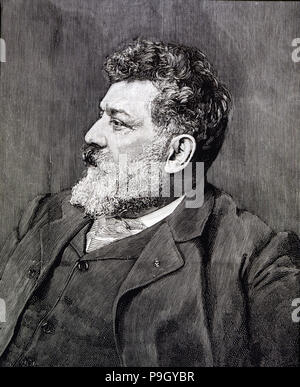 Francisco Domingo Marqués (1842-1920), spanischer Maler, Gravur der Ilustración Española y… Stockfoto