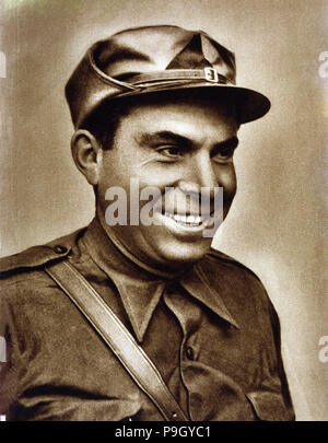 Buenaventura Durruti (1896-1936), spanischer Anarchist leader, Reproduktion von einem Foto. Stockfoto