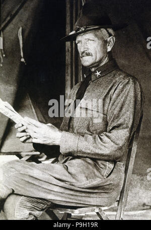 John J. Pershing, US-Militär, General Kommandeur des ersten amerikanischen Expeditionary Corps auf der ... Stockfoto