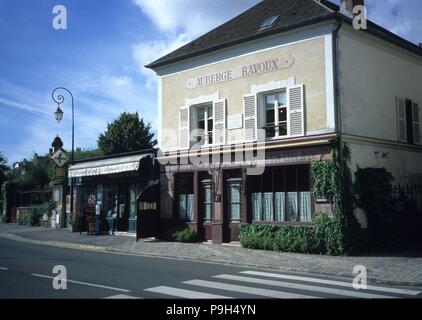 Die ehemalige Maison van Gogh in Auvers-sur-Oise, im Jahre 1993 restauriert. Stockfoto