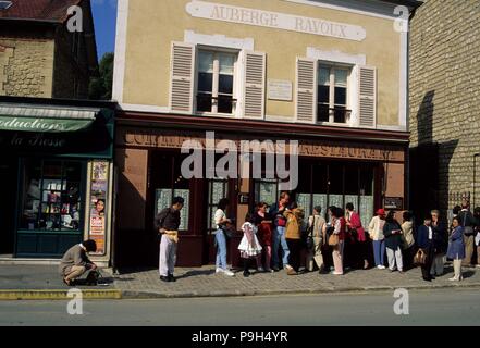 Die Auberge Ravoux von van Gogh in Auvers-sur-Oise, Frankreich. Stockfoto