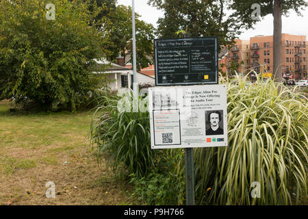 Edgar Allan Poe Cottage Fordham Bronx New York City Stockfoto