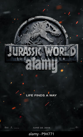 Erscheinungsdatum: Juni 22, 2018 TITEL: Jurassic Welt: Gefallene Königreich Studio: Universal Pictures Regie: J.A. Bayona PLOT: Beim schlafenden Vulkan der Insel beginnt Brüllen zu leben, Owen und Claire mount eine Kampagne zur Rettung der verbleibenden Dinosaurier aus dieser vom Aussterben bedroht. In den Hauptrollen: Poster Art (Credit Bild: © Universal Pictures/Entertainment Bilder) Stockfoto