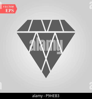 Diamond Vektorsymbol, flache Bauweise beste Vektor icon Stock Vektor