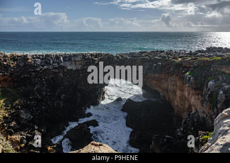 Boca do Inferno in Cascais Stockfoto