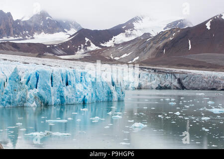 14. Juli Gletscher, Svalbard Stockfoto
