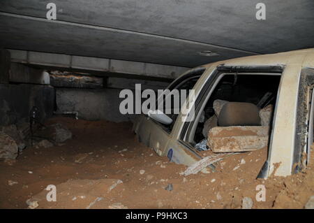 Israelische Home Front Befehl Erdbeben, Bombe und Disaster rescue Training Website Stockfoto