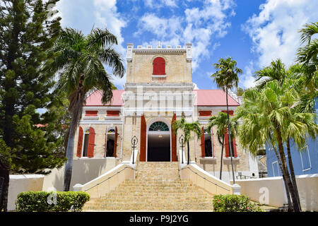 St. Thomas, US Virgin Islands - 01 April 2014: Friedrich Evangelisch-Lutherische Kirche in St. Thomas, US Virgin Islands Stockfoto