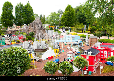 Billund Dänemark, 15. Juni 2018 - Legoland in Billund Dänemark Stockfoto