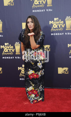 Die 2018 MTV Movie und TV Awards mit: Deena Nicole Cortese Wo: Los Angeles, Kalifornien, Vereinigte Staaten, wenn: 16 Jun 2018 Credit: Apega/WENN.com Stockfoto