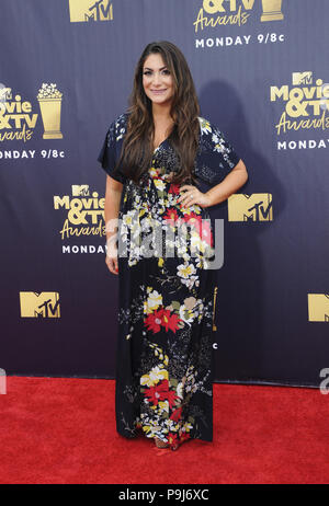 Die 2018 MTV Movie und TV Awards mit: Deena Nicole Cortese Wo: Los Angeles, Kalifornien, Vereinigte Staaten, wenn: 16 Jun 2018 Credit: Apega/WENN.com Stockfoto