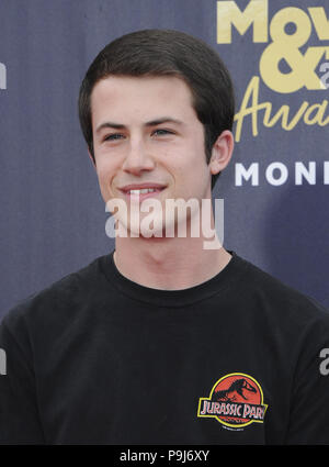 Die 2018 MTV Movie und TV Awards mit: Dylan Minnette Wo: Los Angeles, Kalifornien, Vereinigte Staaten, wenn: 16 Jun 2018 Credit: Apega/WENN.com Stockfoto