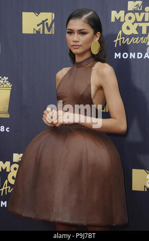 Die 2018 MTV Movie und TV Awards mit: zendaya Wo: Los Angeles, Kalifornien, Vereinigte Staaten, wenn: 16 Jun 2018 Credit: Apega/WENN.com Stockfoto