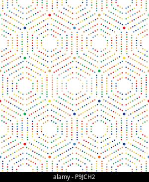 Moderne Vektor nahtlose gepunktete Muster Stock Vektor