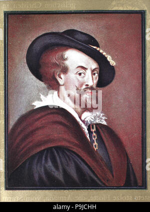 Sir Peter Paul Rubens, 28. Juni 1577 â € "30. Mai 1640, war ein flämischen Künstler, digital verbesserte Reproduktion einer Vorlage drucken aus dem Jahr 1900 Stockfoto