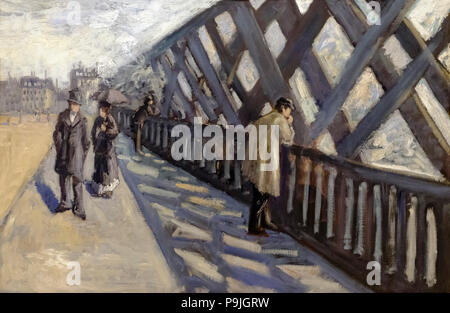 Studie für Le Pont de l'Europe, Gustave Caillebotte, 1876, Albright-Knox Art Gallery, Buffalo, New York, USA, Nordamerika Stockfoto