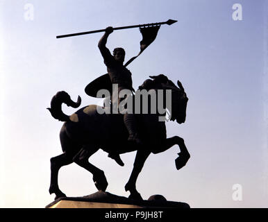 Denkmal für Rodrigo Diaz de Vivar El Cid Campeador (1043 gewidmet ist? -1099), die kastilische Ritter. Es ist … Stockfoto