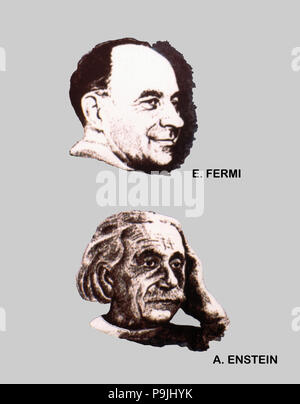 Enrico Fermi (1901-1954), Albert Einstein (1879-1955), physische. Stockfoto