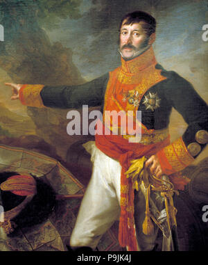 Mariano Alvarez de Castro, spanischen Militär (1749-1840), Öl von Vicente López. Stockfoto