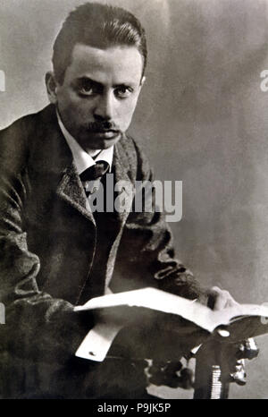 Rainer Maria Rilke (1875-1926), polnischer Schriftsteller. Stockfoto