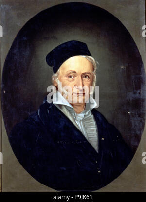 Karl Friedrich Gauß (1777-1855), Mathematiker, Physiker und Astronom. Stockfoto