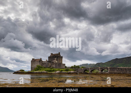 Castel Eilean Donan Castle, Loch Duich, Western Highlands, in der Nähe der Insel Skye, Schottland, Vereinigtes Königreich Stockfoto