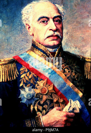 José Antonio Páez (1790-1873), des venezolanischen Militärs und Politiker. Stockfoto