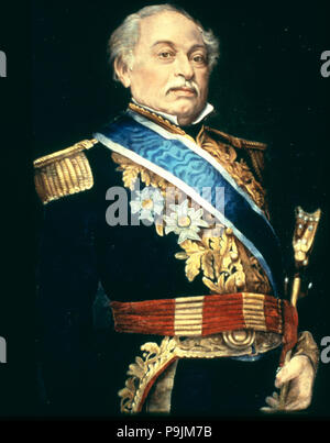 José Antonio Páez (1790-1873), des venezolanischen Militärs und Politiker. Stockfoto