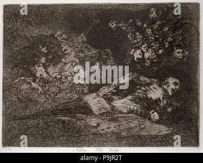 Die Katastrophen, von Krieg, eine Serie von Radierungen von Francisco de Goya (1746-1828), Platte 69 (ohne Nu... Stockfoto