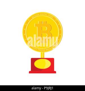 Bitcoin award Symbol Stock Vektor
